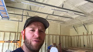 Spray Foam Insulation in the Shop and Lessons Learned