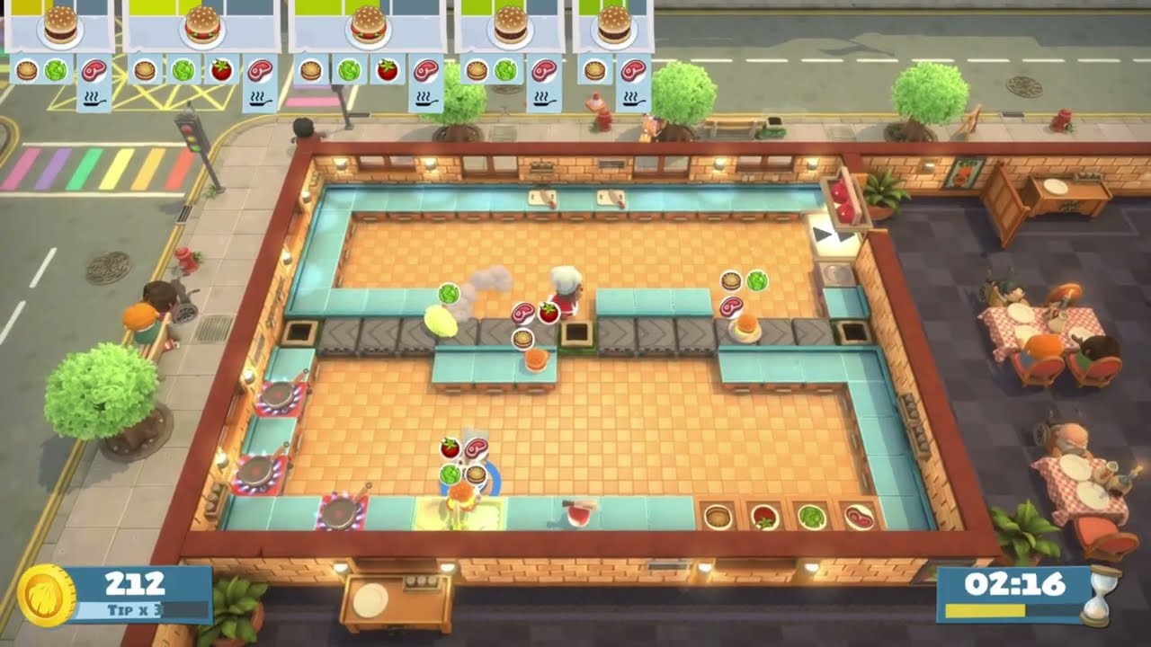 Overcooked AYCE / World 1 / Level 2-4 / 4-star (with voice)