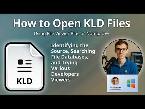How to Open KLD Files (Kalides Project)