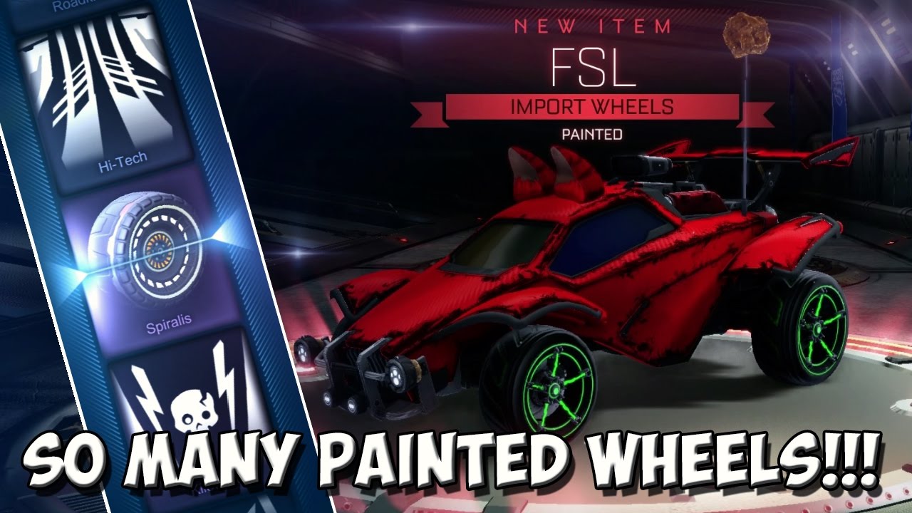FOREST GREEN FSL WHEELS IN A CRATE + PAINTED/CERTIFIED LIGHTNINGS | CC4 Rocket League Crate Opening!