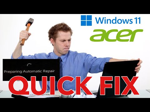 **HOW TO FIX** PREPARING AUTOMATIC REPAIR LOOP FIX 2022 WINDOWS ACER EASY FIX NO NONSENSE LAPTOP PC!