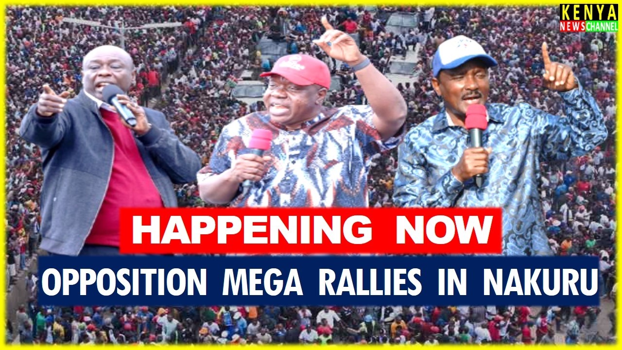 LIVE - Mega Rally in Subukia Town Nakuru led by Gachagua, Matiangi & Kalonzo against Ruto