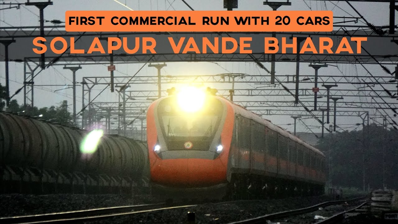 Permanent rake upgradation from 16 cars to 20 cars | 22226/5 Solapur Mumbai Vande Bharat Express!!