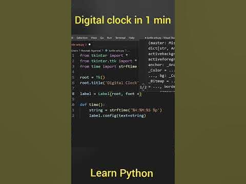 Do You know how to create Digital Clock Using Python | The Indian Coder ...