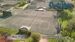 Quail Ridge Country Club: Tennis Court Renovation  2016 0921