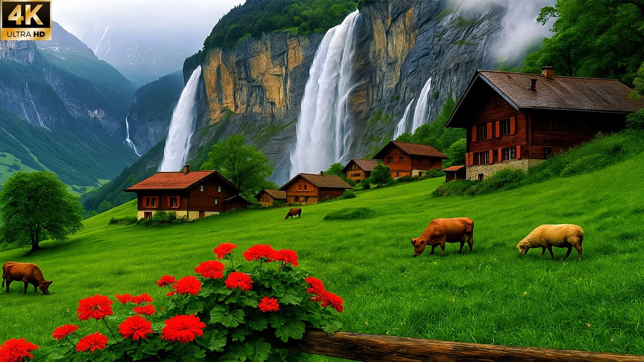 The Most Beautiful Waterfall in Switzerland – A Walk Through Unterschächen, Stauber Waterfall 💦