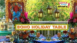 How to: Boho Holiday Tablescape Ideas