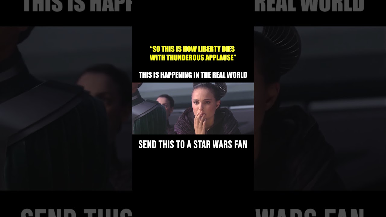 So this is how liberty dies? | STAR WARS