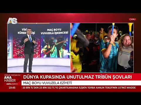 AS TV MAIN NEWS WITH ORKUN YAZGAN / UNFORGETTABLE STADIUM SHOWS AT THE WORLD CUP