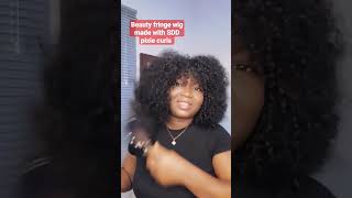Beauty fringe wig made with SDD pixie curls #pixie #hairstyleinspo #wiginspiration #100daysytshorts