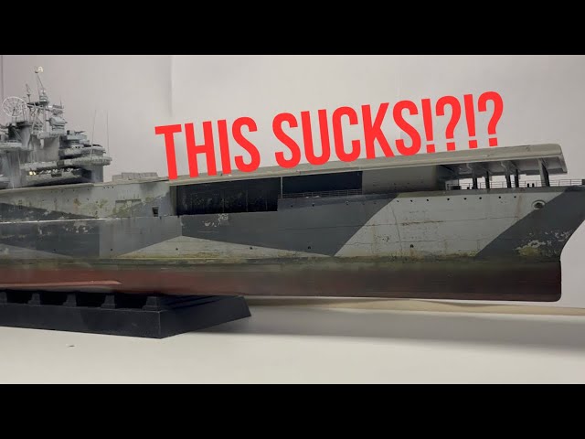 おおすみ型 ＆ ひびき級（1/350）組立キット Pinpoint modification and full paint finish! [1/700 Japanese Navy