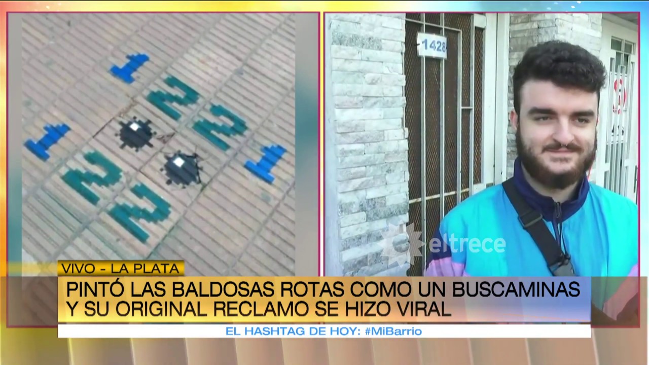El original reclamo de un vecino por el mal estado de las veredas - YouTube