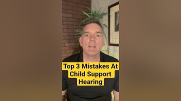 Top 3 Mistakes To Avoid At A Child Support Hearing #childsupport #shorts