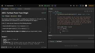 [ LeetCode 2833 ] Furthest Point From Origin