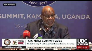 LIVE: MEDIA BRIEFING BY THE UN GENERAL ASSEMBLY PRESIDENT || JANUARY 20, 2024