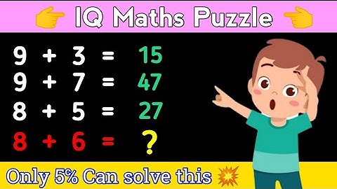 IQ Maths puzzle /#40//Maths Puzzle With Answer //#logicalreasoning #logical #iqtest #mathspuzzles
