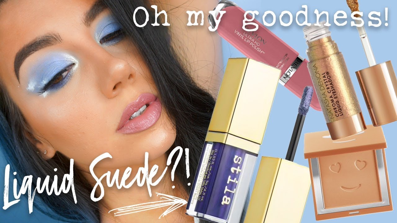 blue liquid eyeshadow