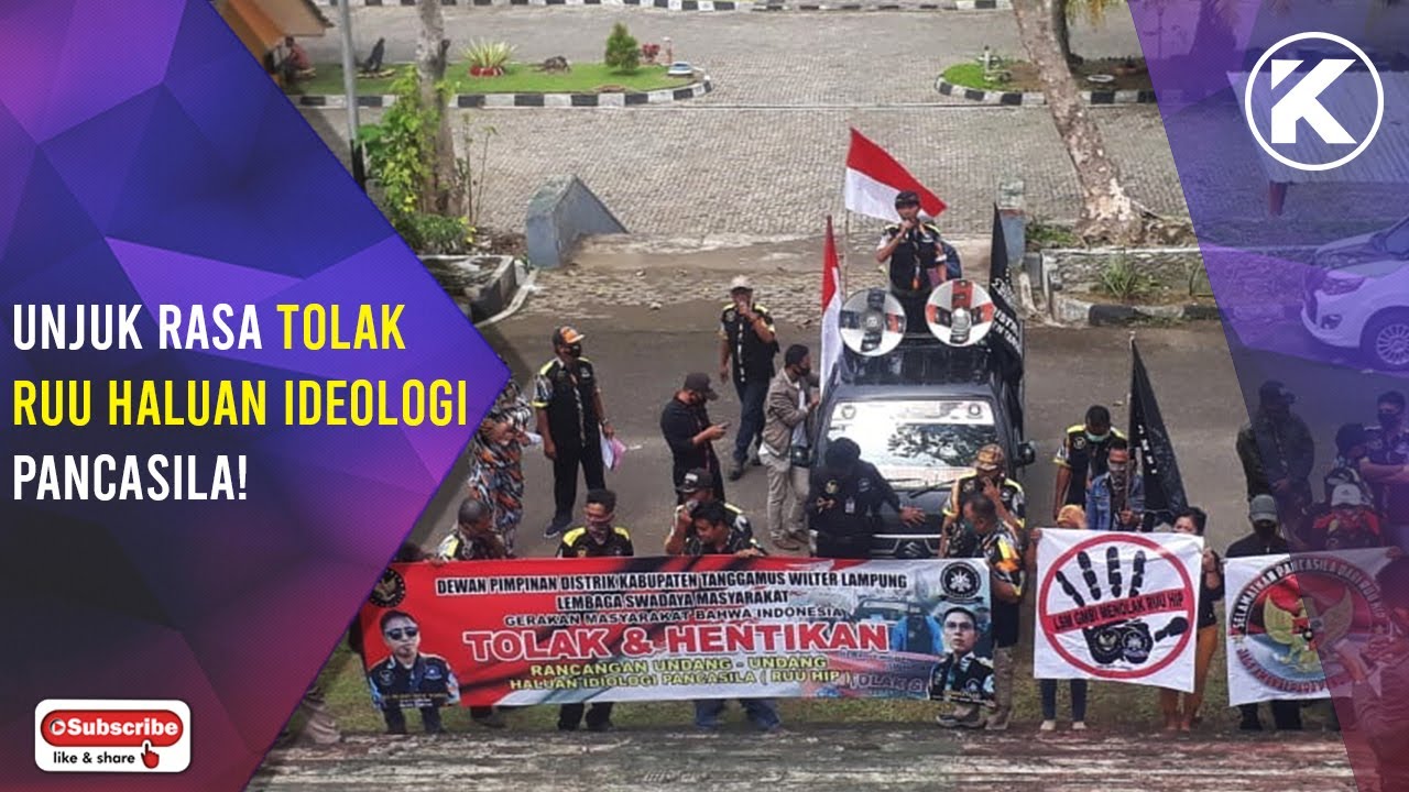 Massa Unjuk Rasa di DPRD Tanggamus, Tolak RUU Haluan Ideologi Pancasila! | KUPAS TV