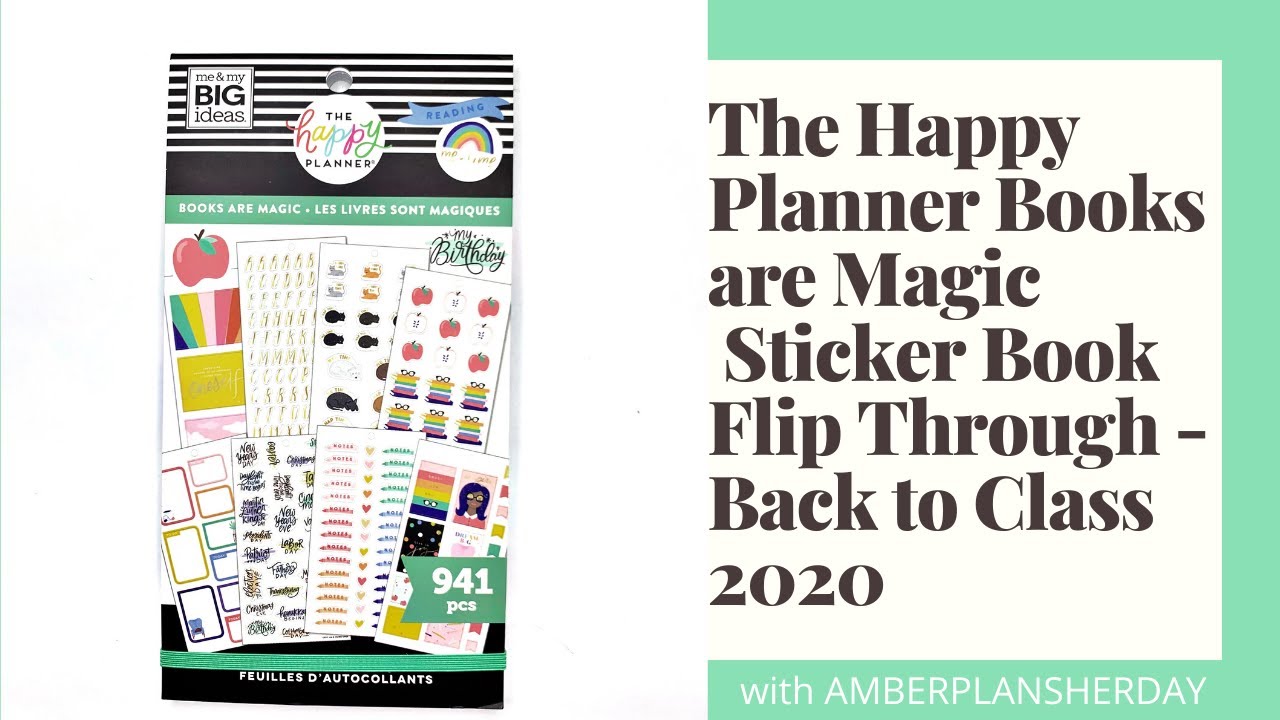 The Happy Planner Books are Magic Sticker Book Flip Through - Back to ...