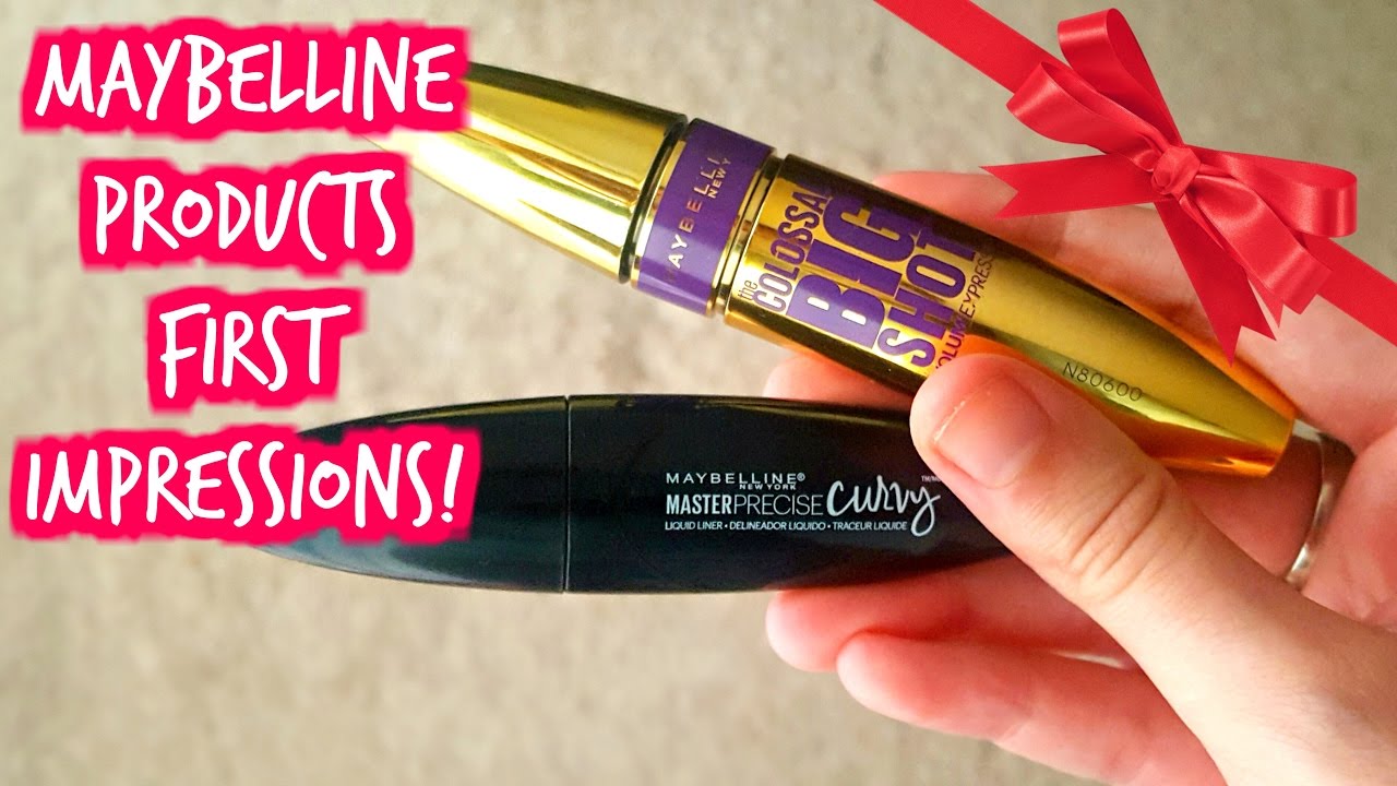 FIRST IMPRESSIONS! Maybelline Big Shot Mascara & Maybelline Master Precise Curvy Liquid Liner