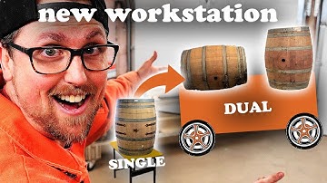 Wine Barrel Workstation - Easy Manipulation!