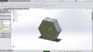 Solidworks Tutorial | Design Nut and Bolt with Threading