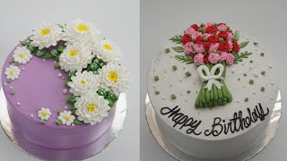 Dekorasi kue tart ulang tahun |cara menghias kue dengan butter cream