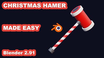 christmas hammer modeling with blender 2.91