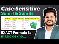 How to apply Case-sensitive SUMIF and SUMIFS formula in Excel?
