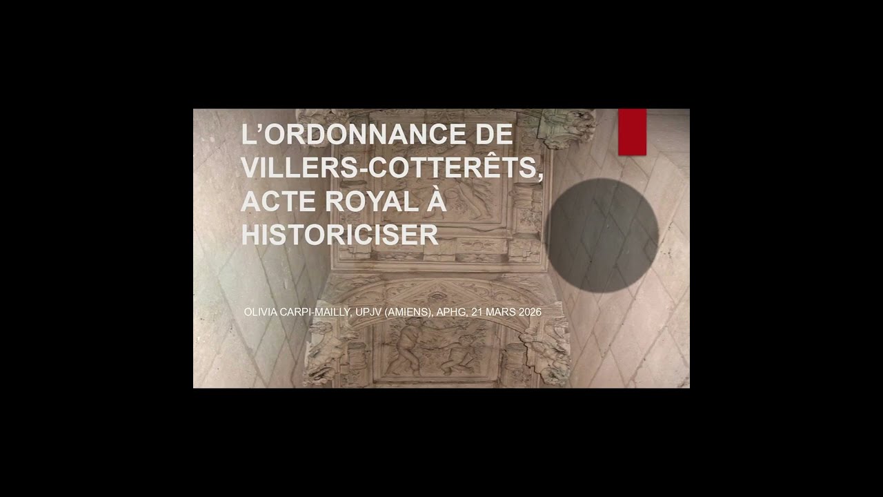 L’ordonnance de Villers-Cotterêts - O.Carpi Mailly