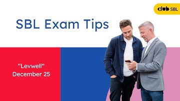 ACCA SBL Exam Tips December 25 (Levwell)