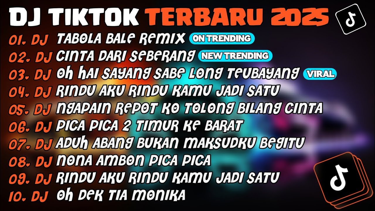 DJ TIKTOK TERBARU 2025🎵DJ TABOLA BALE REMIX🎵DJ CINTA DARI SEBERANG🎵 FULL ALBUM