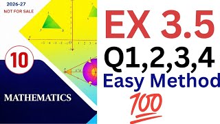 10th Class Math Exercise 3.5 Q1,2,3,4|Chapter 3| New Book |Matrices and Determinants| PCTB 2026–27