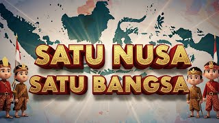 Ayo Bernyanyi! Satu Nusa Satu Bangsa KARAOKE | Lagu Anak Indonesia | Animasi 3D