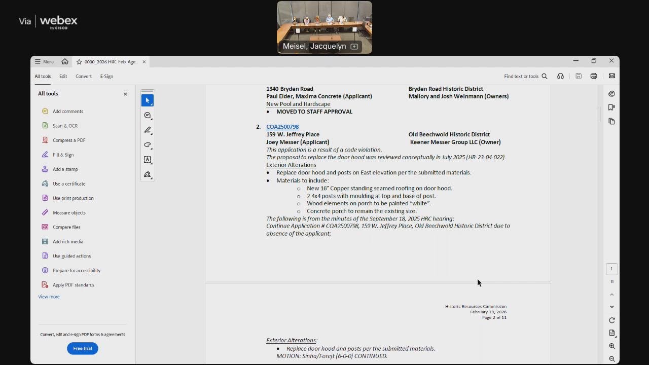 Special Meeting: Historic Resources Commission (02/19/2026)