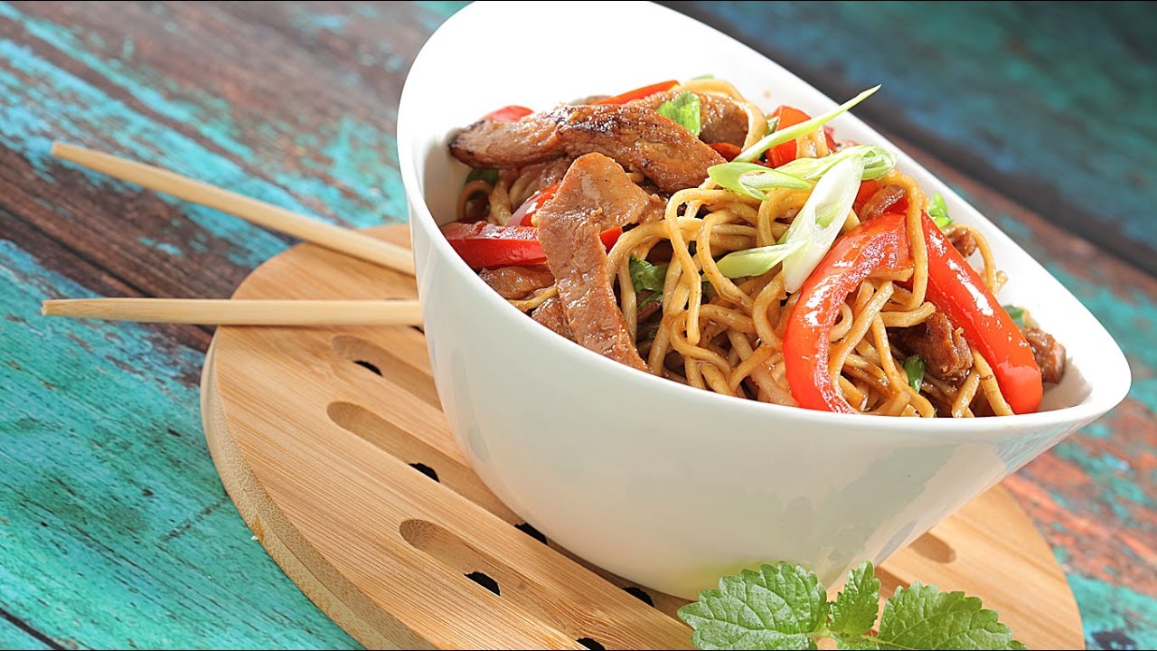 Kineska tjestenina sa slatko-kiselom svinjetinom