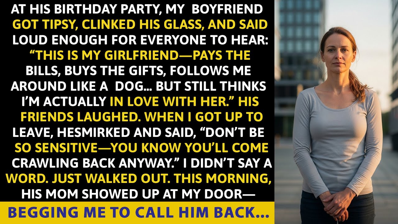 At His Birthday Party, My Boyfriend Got Tipsy, Clinked His Glass, And Said Loud Enough For Everyone