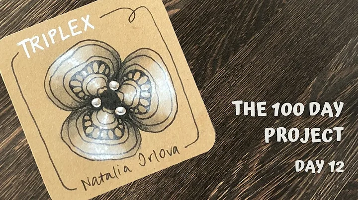 Day 12 of 100 Days of Tangling - Triplex