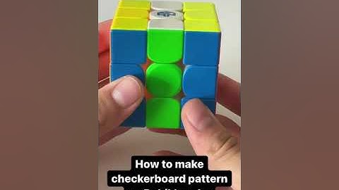 How to make checkerboard pattern on Rubik’s cube #shorts