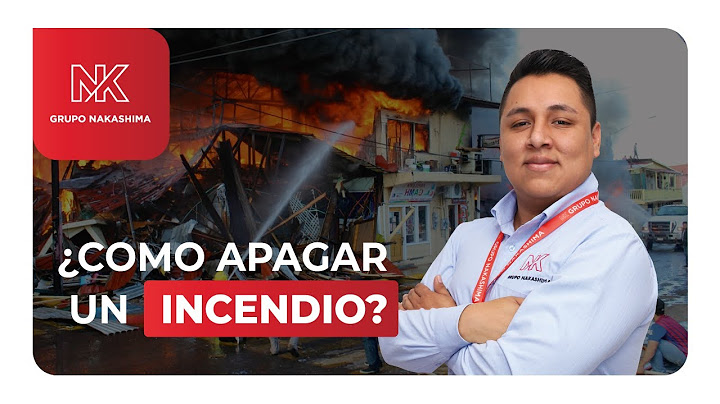 Aprende cómo apagar un incendio