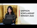 Simpson scholarship winner 2022 riya manandhar