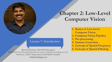 Lecture7 Introduction of Low Level computer Vision