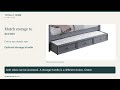 Moreno Grey Bookcase Bed | Size & Storage Guide