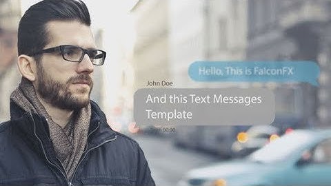 Text Messages (After Effects template)