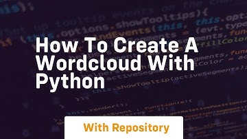 How to create a wordcloud with python
