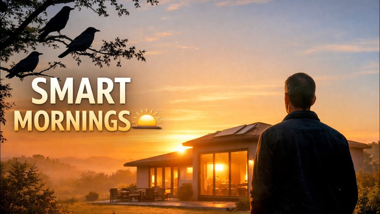“When the Smart Home Wakes Up Before You 🌅”