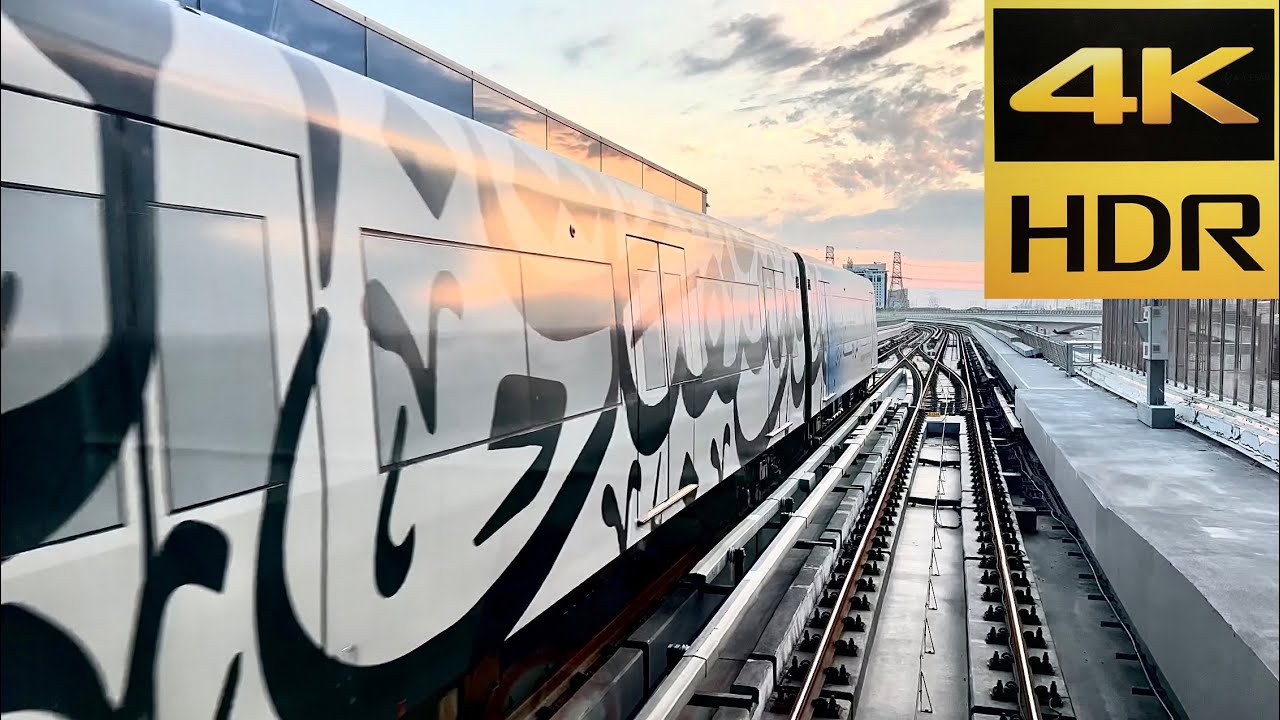 [4K 60fps HDR]Dubai Metro-Trains on Red Line-December 2022-Shot on iPhone 13 Pro Max