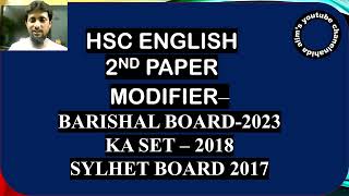 MODIFIER - BARISHAL BOARD 2023 / KA SET 2018 / SYLHET BOARD 2017