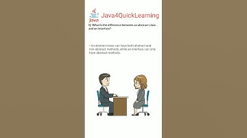 Difference between abstract class & interface #java #abstractclass #interface  #java4quicklearning