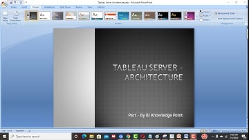 0#Tableau Server Architecture by #BIKnowledge Point,